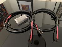 Deltec Black Sixteen speaker cables, 2 x 3 meters.