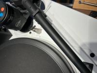 Kuzma Stabi-R with two bases for Kuzma, J.Sikora or other tonearms, custom pearlescent white finish!