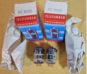 selected matched pair EC8020 Telefunken, in original box and virgin condition