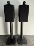 B&W Bowers & Wilkins 805D2 805 D2 Diamond Kompaktlautsprecher schwarz + Stands