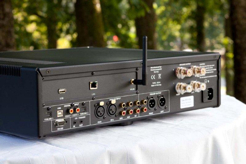 ECI-6DS Vollverstärker + DAC + Streamer ECI-6DS Anschlussfeld