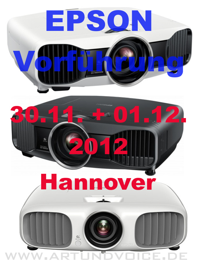 Epson 3D-Heimkino-Vorführung in Hannover, 30.11. + 01.12.