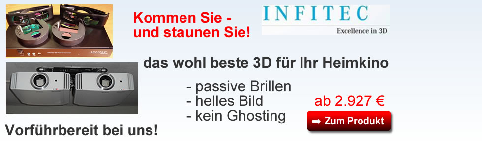 Infitec 3D mit 2 x JVC X50 