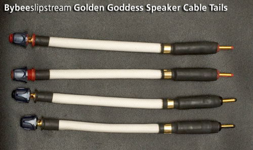 Klang-Tuning einer neuen Dimension Slipstream Golden Goddess Speaker Cable Tails