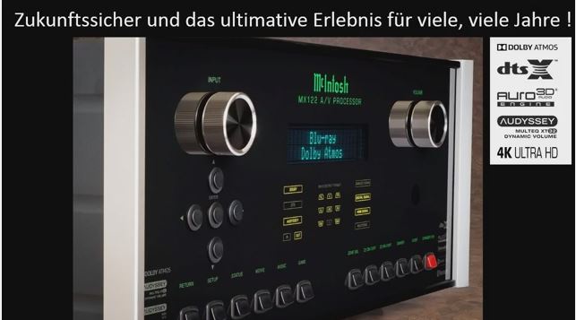 MCINTOSH MX122 Die ultimative Heimkinoprozessorvorstufe ! MCINTOSH MX122 Das Beste oder nichts !  