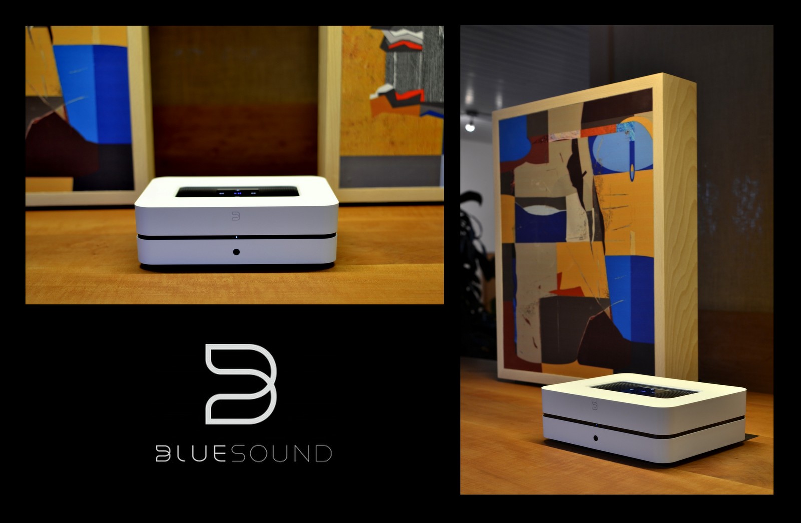 TonArt Bildlautsprecher mit Powernode 2 von Bluesound 