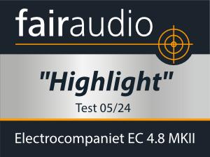 fairaudio - Highlight für die Electrocompaniet EC4.8 MKII und AW800M Vorverstärker Electrocompaniet EC 4.8 MKII