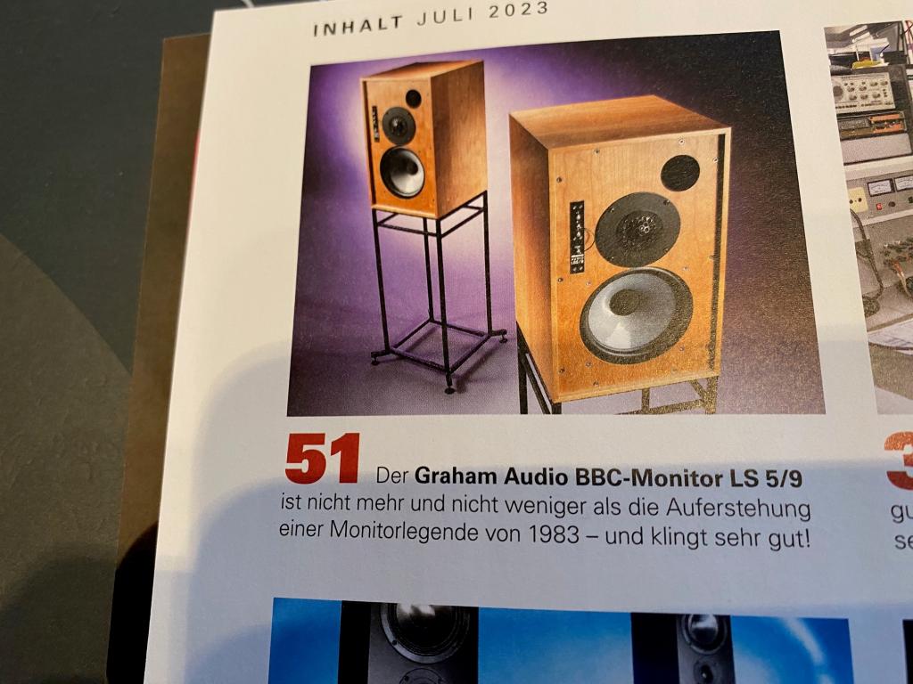 Wohl die beste LS 5/9, die es je gab! - Tom Frantzen in der STEREO 07/23 über die Graham LS5/9 www.audio-offensive.de und www.berlin-hifi.de