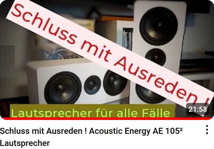 Planet auf Platte zur Acoustic Energy AE 105 (Video)  Schluss mit Ausreden- Der Universal - Lautsprecher Acoustic Energy AE 105