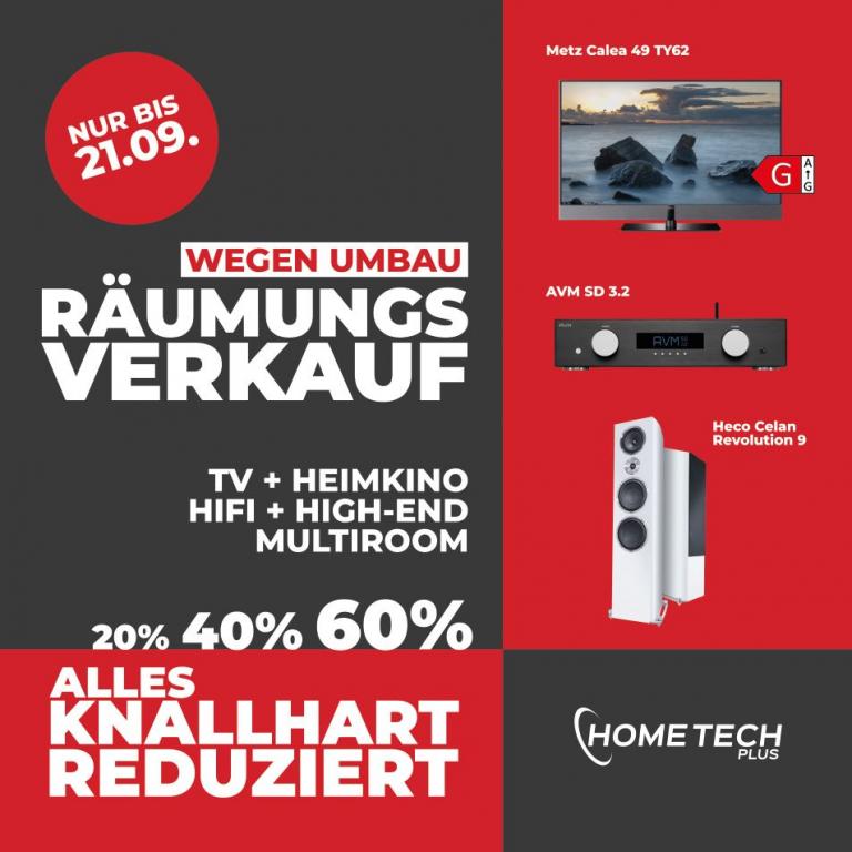 Räumungsverkauf wegen Umbau Hifi + High-End + TV zu Top Preisen ! Nur bis 21.09 !!! 