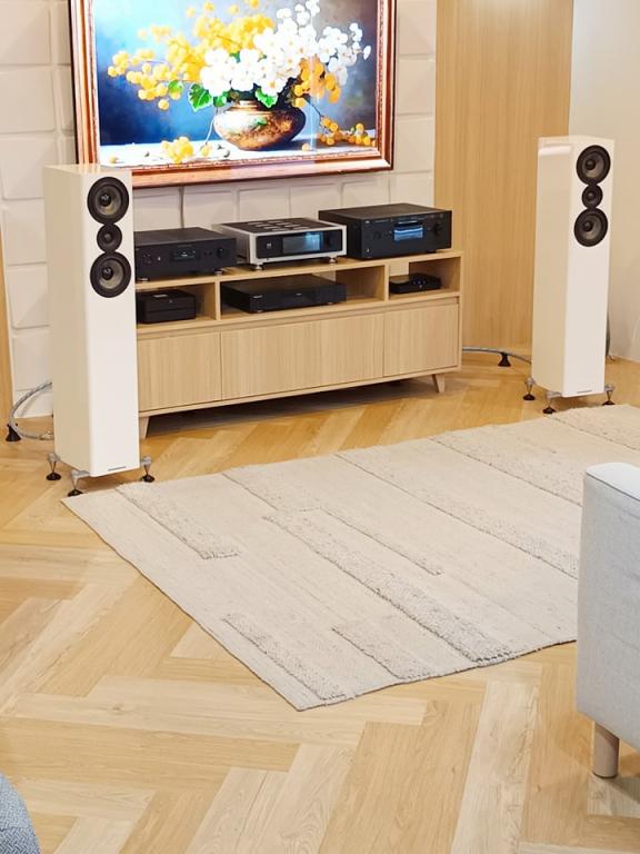 Wie wäre es mit der Acoustic Energy AE 509 ? Acoustic Energy AE 509 bei den besten Hifihändlern der Welt, z.B. auch Conice