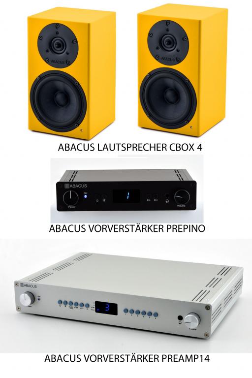 ABACUS VORVERSTÄRKER UND LAUTSPRECHER 